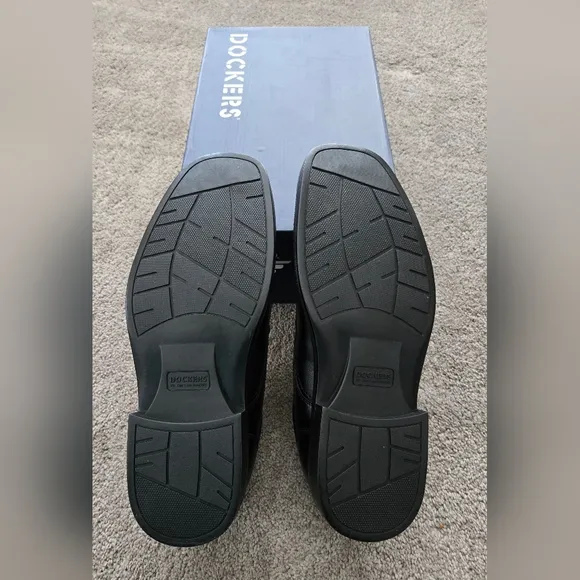 New Dockers Mens Edson  Slip On Black Dress Shoe
