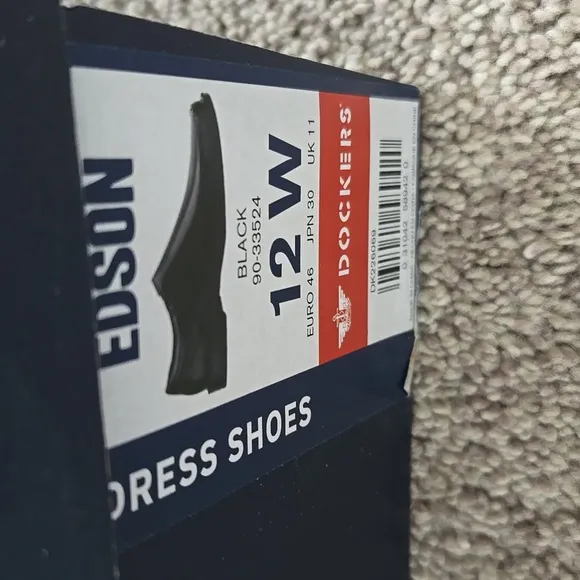 New Dockers Mens Edson  Slip On Black Dress Shoe