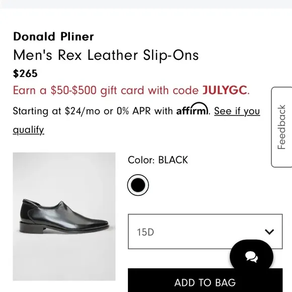 New Donald J Pliner New Rex Loafers