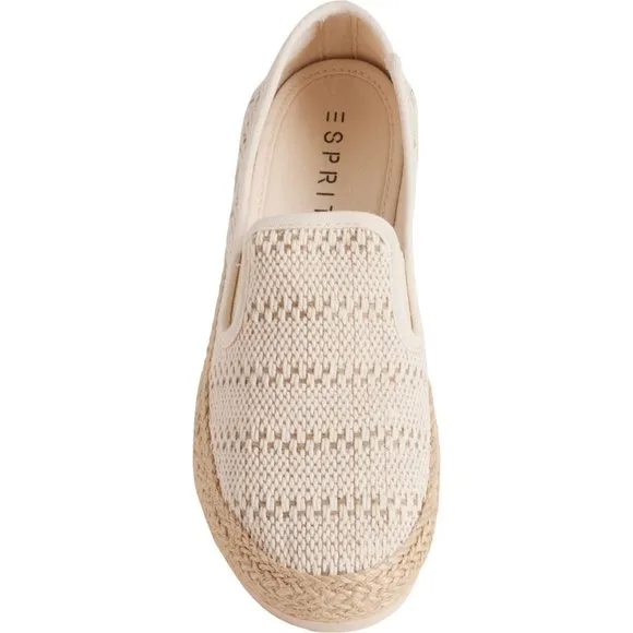 NEW ESPRIT Nadine Espadrilles Cream color  For Women 254 2S1