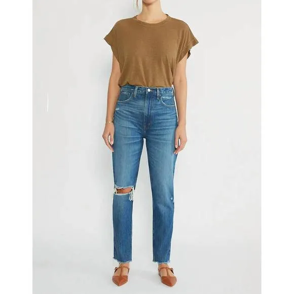 NEW ETICA marcella high rise slim cedar breaks jeans in blue