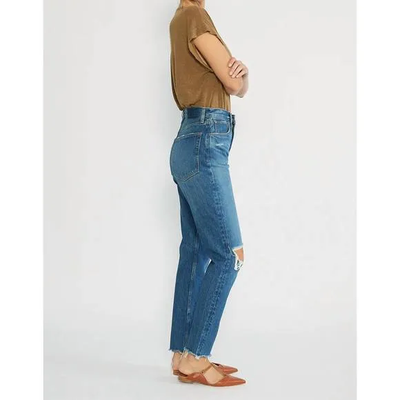 NEW ETICA marcella high rise slim cedar breaks jeans in blue