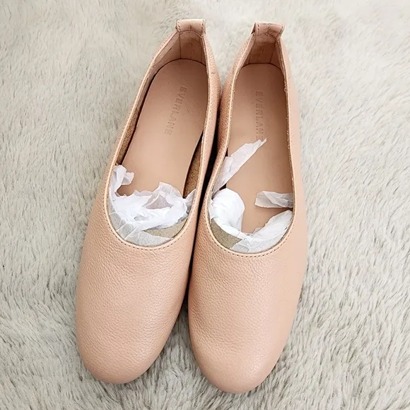 NEW Everlane The Day Glove Flat Pink Leather Ballet Flats