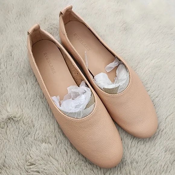 NEW Everlane The Day Glove Flat Pink Leather Ballet Flats