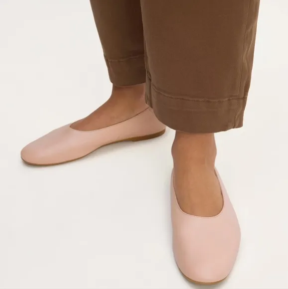 NEW Everlane The Day Glove Flat Pink Leather Ballet Flats