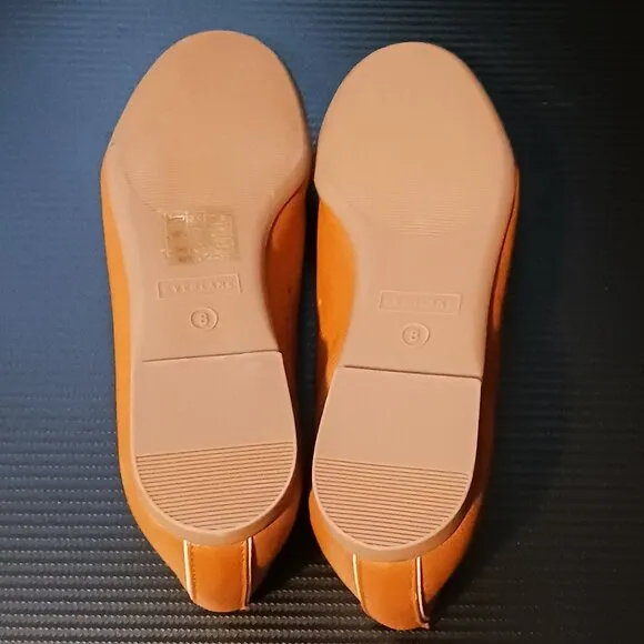 NEW Everlane The Day Glove Italian Leather Flats in Toasted Almond, Size 8