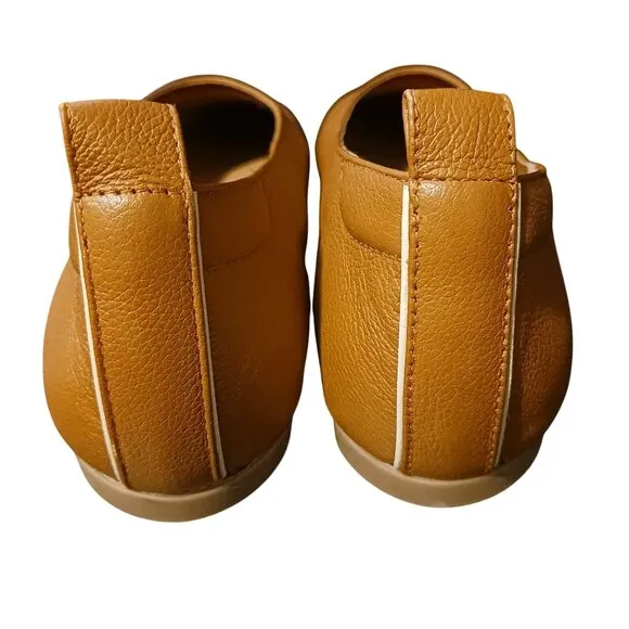 NEW Everlane The Day Glove Italian Leather Flats in Toasted Almond, Size 8