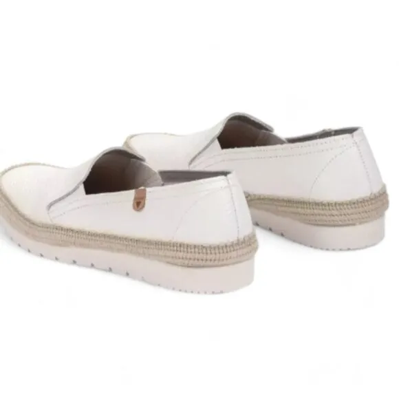 new FUN VERBENAS Made In Spain Leather Nuria Flat Espadrilles  252