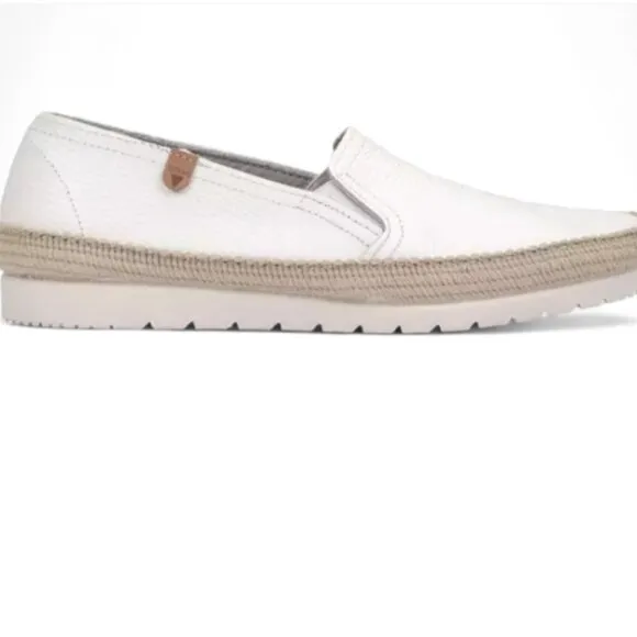 new FUN VERBENAS Made In Spain Leather Nuria Flat Espadrilles  252