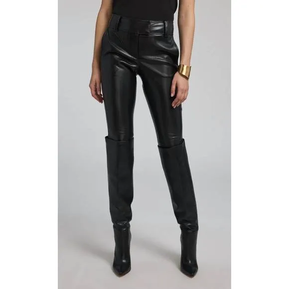 NEW GENERATION LOVE alexandra vegan leather pants in black