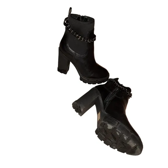 New-GORGEOUS AND SASSY! Aldo Bolder Ankle Chain Platform Boots Sz 8