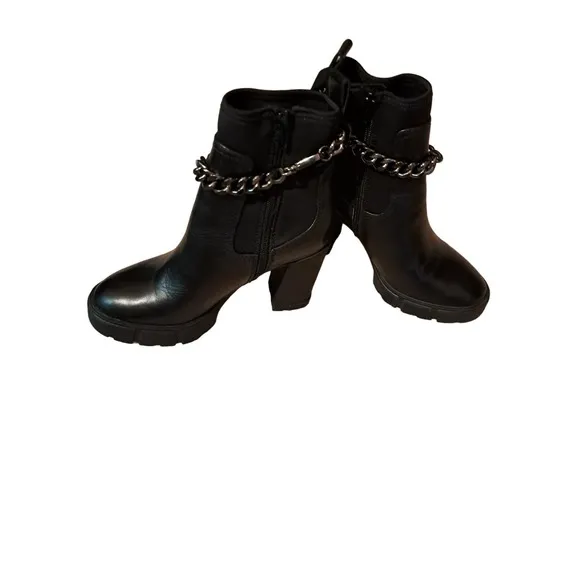 New-GORGEOUS AND SASSY! Aldo Bolder Ankle Chain Platform Boots Sz 8