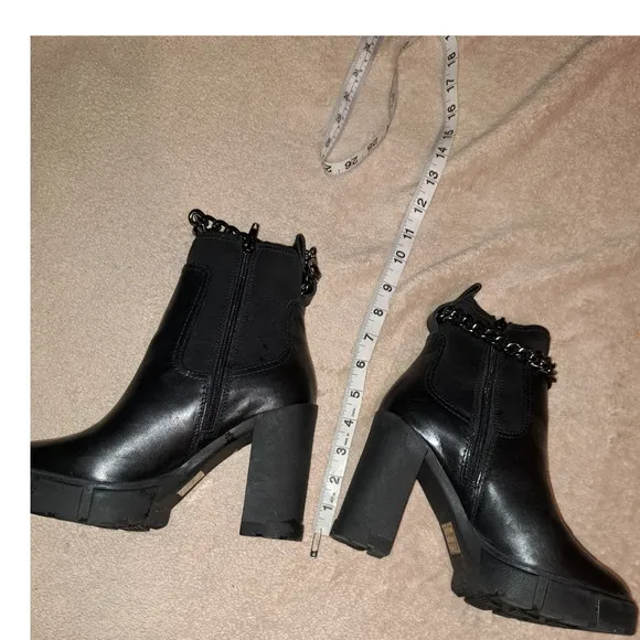 New-GORGEOUS AND SASSY! Aldo Bolder Ankle Chain Platform Boots Sz 8