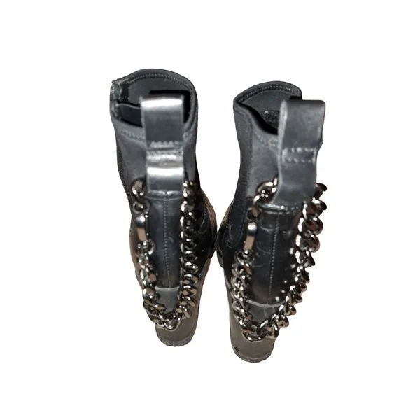 New-GORGEOUS AND SASSY! Aldo Bolder Ankle Chain Platform Boots Sz 8
