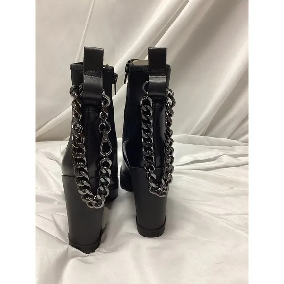 New-GORGEOUS AND SASSY! Aldo Bolder Ankle Chain Platform Boots Sz 8