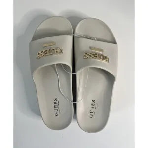 New GUESS Los Angeles Beige Platform Slides Sandals Size 11