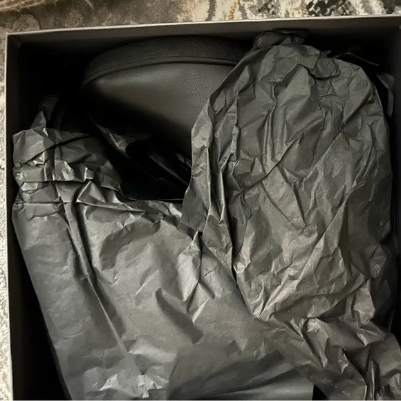 New in box! High end Aquatalia blk leather wedge boot sz 11- dropped firm price