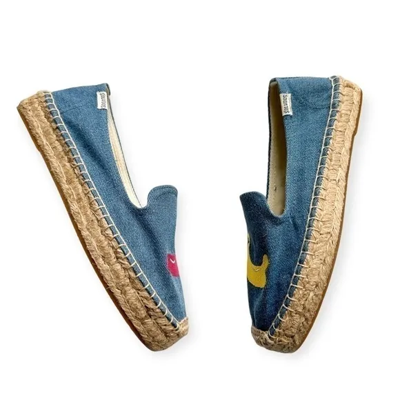 New in box Soludos x Mary Matson Floaties Espadrilles Flatshoes, Size 7