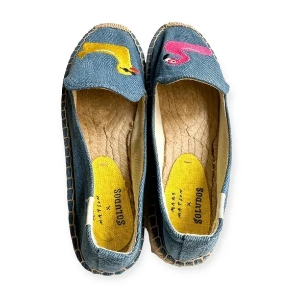 New in box Soludos x Mary Matson Floaties Espadrilles Flatshoes, Size 7