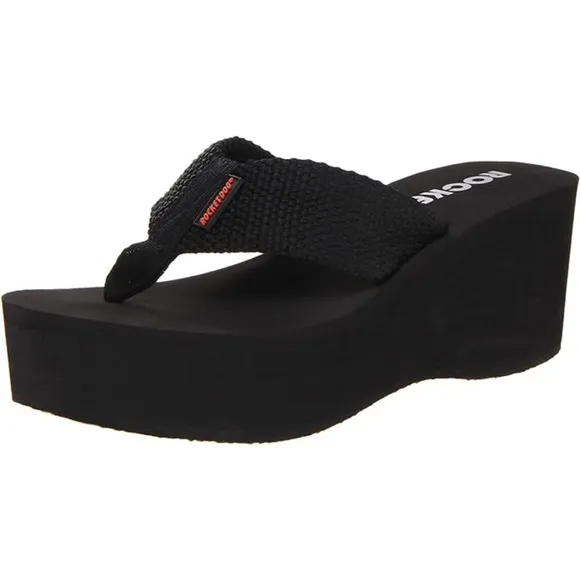 New In! Rocket Dog Multicolor Rainbow Ultra Platform Wedge Sandal