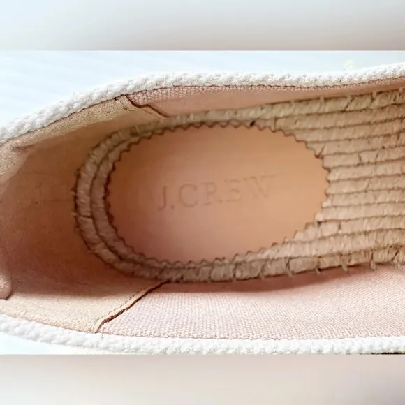 NEW J. Crew canvas espadrilles with embroidered fruits Size 8 lemons watermelon