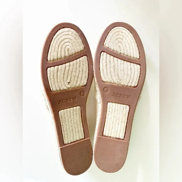 NEW J. Crew canvas espadrilles with embroidered fruits Size 8 lemons watermelon