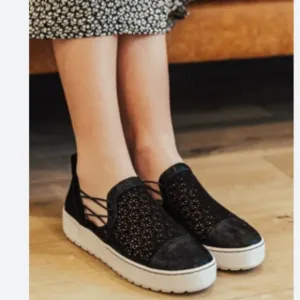 new Jambu Erin Sneakers  Suede Perforated Trainers Slip-On Sneakers  Sho…