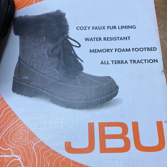 NEW JBU faux fur lined winter boots size 9