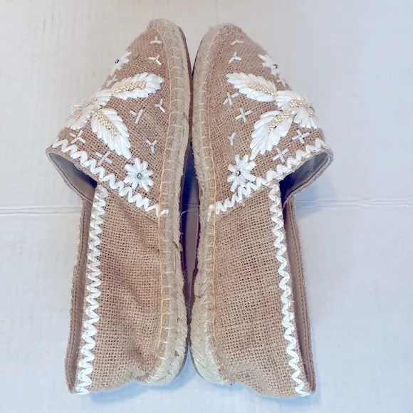 New Johnny Was x Antik Batik Tori Espadrilles Flats Size 39
