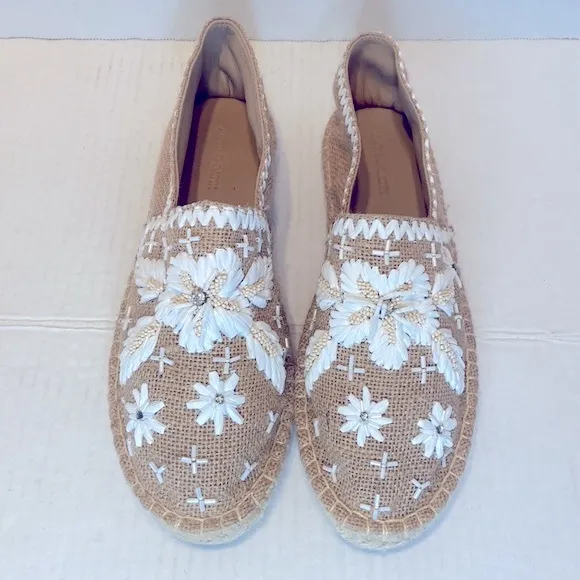New Johnny Was x Antik Batik Tori Espadrilles Flats Size 39