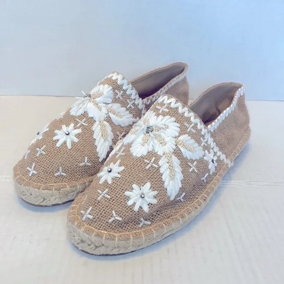 New Johnny Was x Antik Batik Tori Espadrilles Flats Size 39