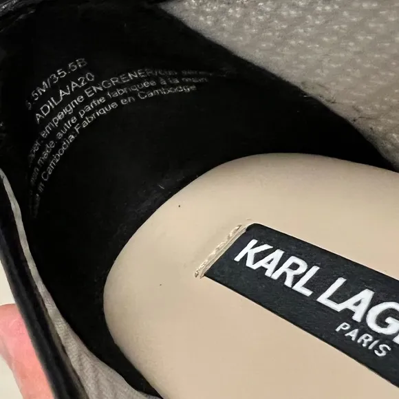 NEW Karl Lagerfeld Adila Platform Espadrilles Flats