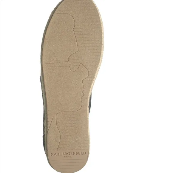 NEW Karl Lagerfeld Adila Platform Espadrilles Flats