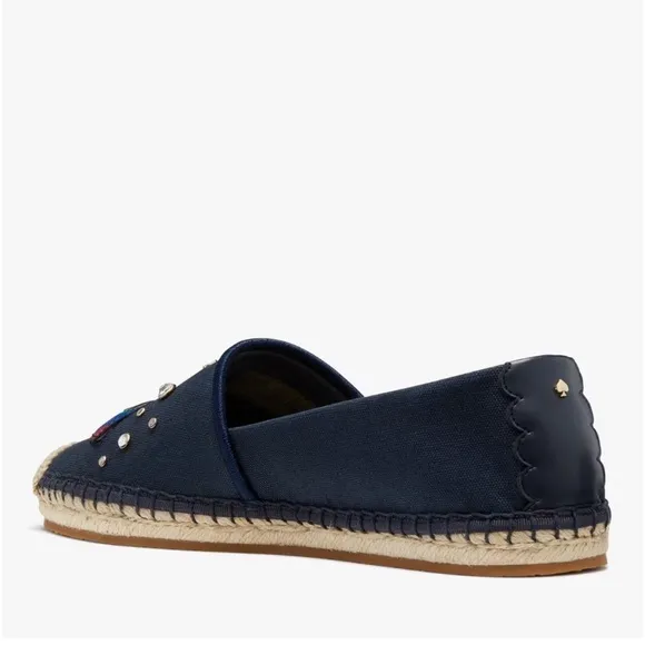 NEW Kate Spade Aqua Espadrilles Shoes with Fish Size 9