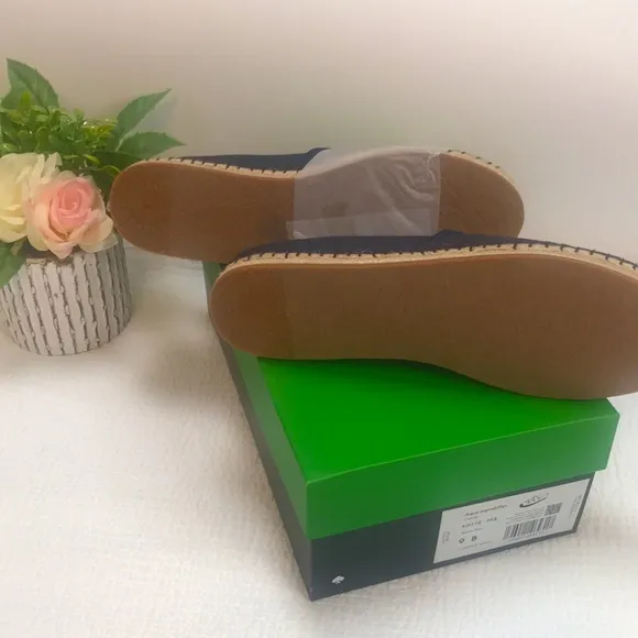 NEW Kate Spade Aqua Espadrilles Shoes with Fish Size 9