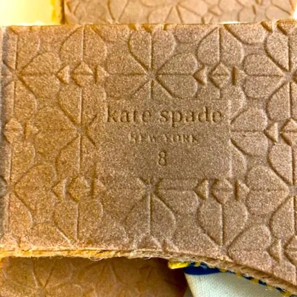 New KATE SPADE NY Saltie Shore Oceanside Multi-Stripe Espadrille Slides SZ 8