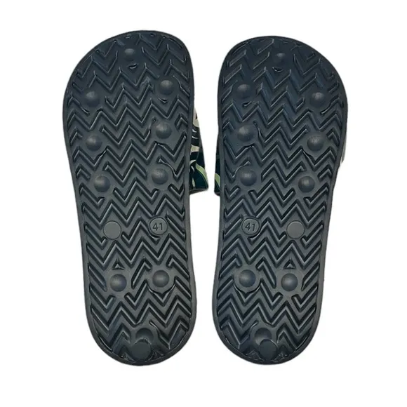 NEW Kith Men’s Palm Tree Slides size 41 Green