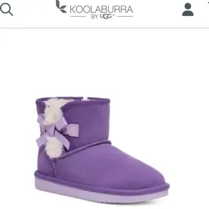 New Kookaburra UGG Purple Bow Victoria Mini Baby Toddler Winter Boots NWOT 5