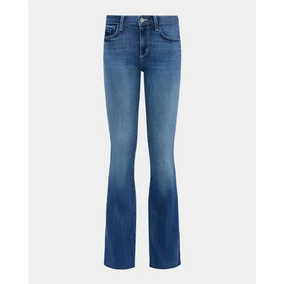NEW L'AGENCE sneeki low rise sneaker straight leg jean in hanson