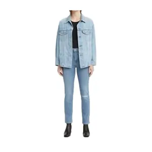 NEW LEVI'S 724 high rise slim straight jeans in meet up with