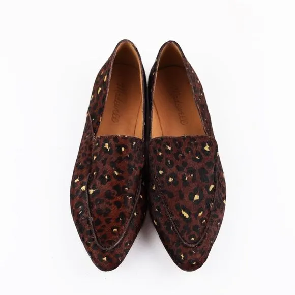 New MADEWELL Size 6 Frances Skimmer in Painted Leopard Calf Hair