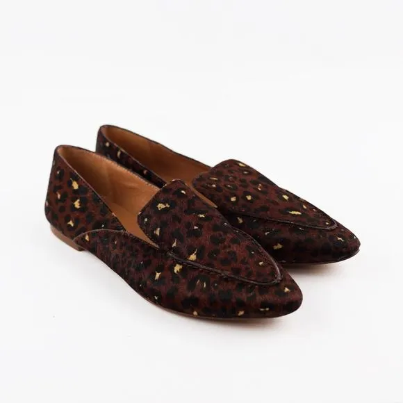 New MADEWELL Size 6 Frances Skimmer in Painted Leopard Calf Hair