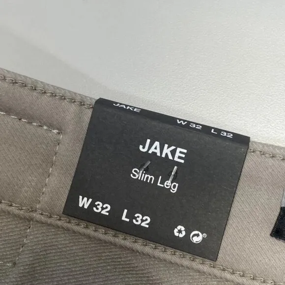 NEW MAVI Men's Jeans Taupe Size 32 Jake Athletic Slim Leg Denim NWT