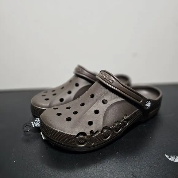 New Men's Size 10 Women’s Size 12 Crocs Baya Clog Unisex Slides Shoes Brown