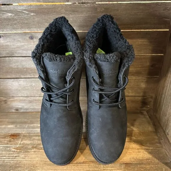 New Mens Timberland Richmond Ridge Black Suede Lined Chukka Boots Size 11.5 M‎