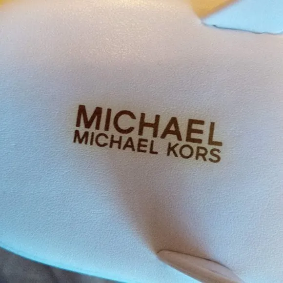 New Michael Kors Jelly Plate Optic White Thong Sandals Women US 9M