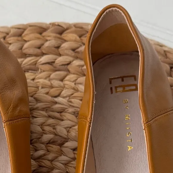 NEW Miista Astri Leather Ballet Flats Mustard Yellow 10.5 ( EU 41) NWOT
