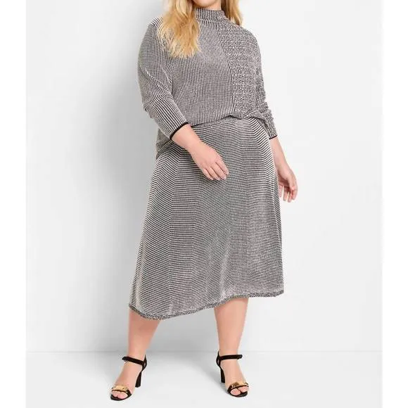 NEW NIC   ZOE pixel knit sweater in cream multi