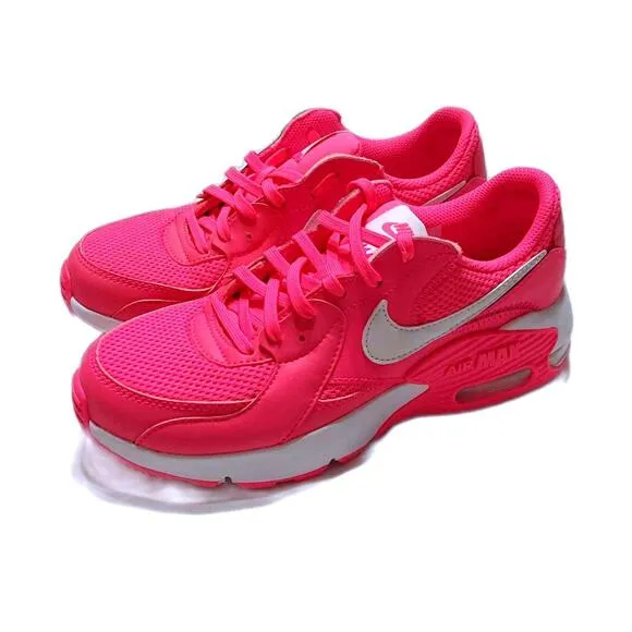 NEW NIKE AIR‎ MAX EXCEE LACE UP SNEAKERS HYPER PINK WHITE CLEAR WOMENS 6