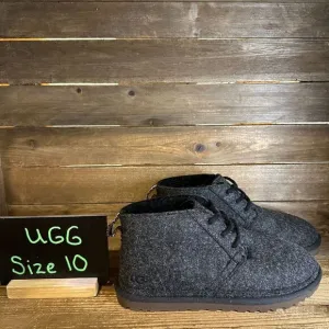 New NWOB Womens Ugg Refelt Neumel Black Lined Ankle Chukka Boots Size‎ 10 M